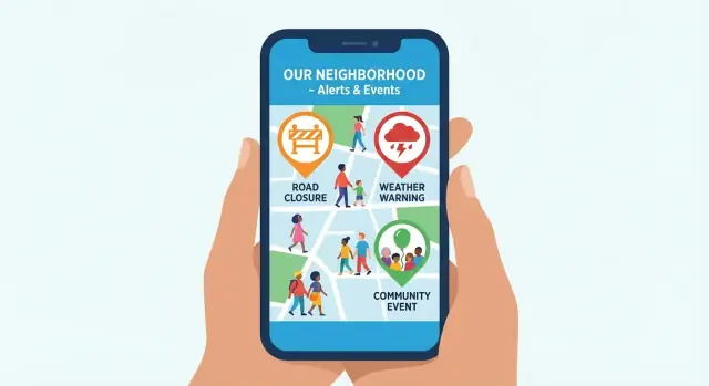 지역 알림 및 커뮤니티 공지 모바일 앱 만들기