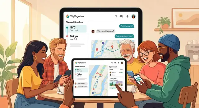Hoe je een mobiele app bouwt voor groepsreiscoördinatie