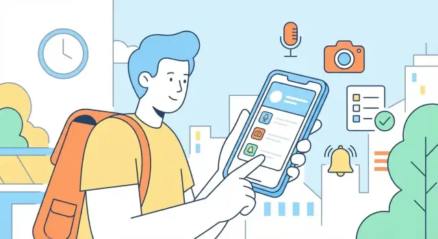 Bouw een mobiele app voor snelle taakopname gedurende de dag