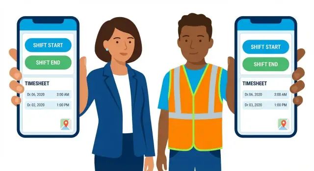 Hoe bouw je een mobiele app voor begin- en eindregistratie van diensten