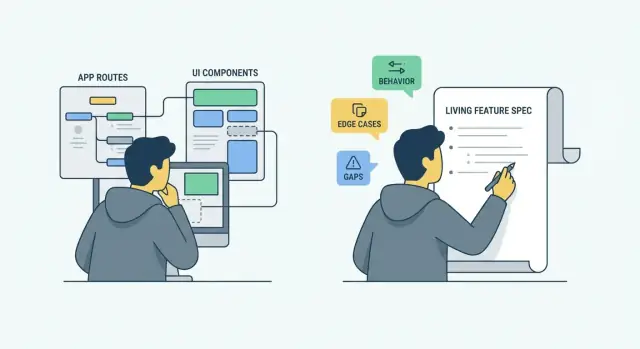 Specyfikacje funkcji Claude Code z kodu — prosty proces