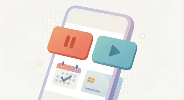 Abonelikleri Durdurup Yeniden Başlatan Bir Mobil Uygulama Oluşturun