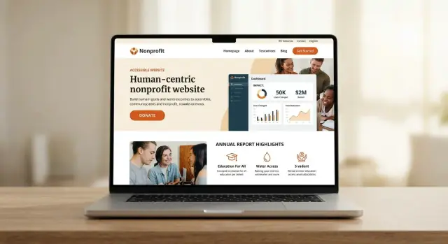 Diseñar un sitio web para ONG centrado en transparencia e impacto