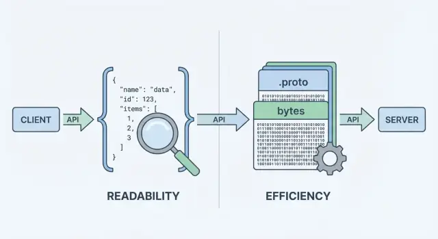 Protobuf vs JSON voor API's: snelheid, grootte en compatibiliteit