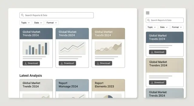 Araştırma ve Analitik Rapor Hub’ı için Web Sitesi Nasıl Oluşturulur