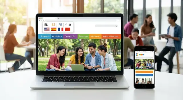 Cómo crear un sitio web multilingüe para colegios y universidades