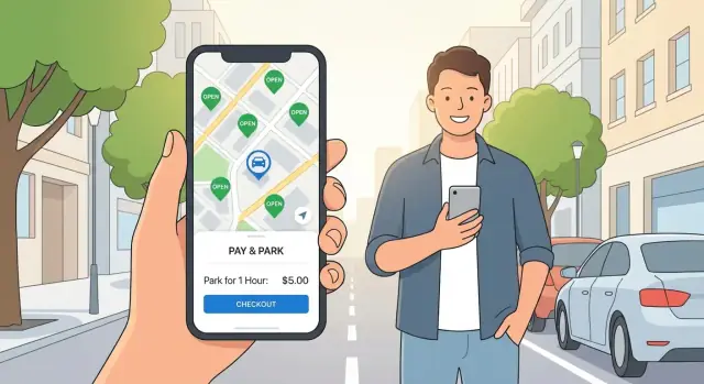 Come costruire un'app per parcheggi: disponibilità in tempo reale + pagamenti