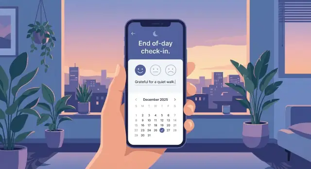 Maak een mobiele app voor persoonlijke einde-van-de-dag reviews