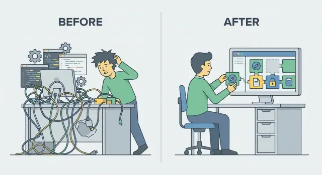 Como frameworks web abstraem trabalho repetitivo e permitem entregar mais rápido