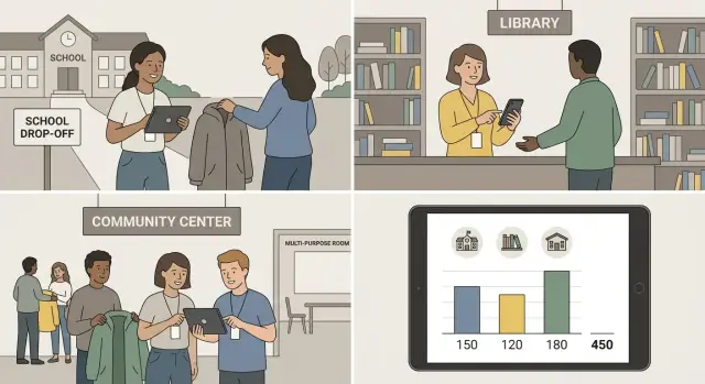 Трекер приёма пальто — итоги по локациям