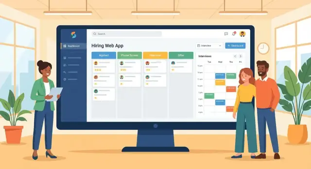 Come creare un'app web per la pipeline di assunzione HR e la gestione dei colloqui